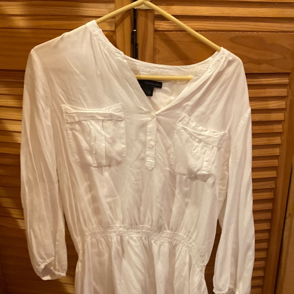 Calvin Klein white blouse.